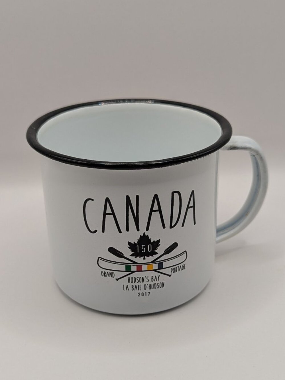 Hudson's Bay Special Edition Grand Portage Canada 150 Enamel Mug